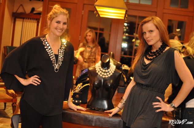 Ashley Taylor and Amanda Polk both sparkled last night in designer pieces from Ann Hand.